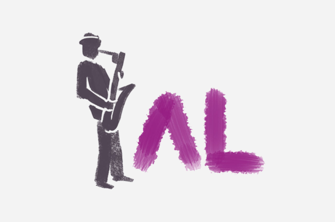 Logo for a jazzman, saxophonist by StasDoDesign #StasDoDesign
