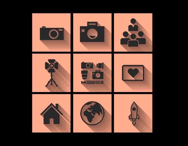 Icons, Illustration, Photo School 